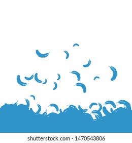 Feather background wallpaper ilustration vector