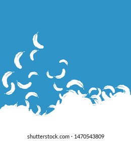 Feather background wallpaper ilustration vector