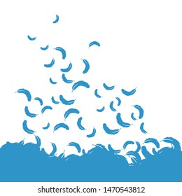 Feather background wallpaper ilustration vector