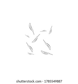 Feather background wallpaper ilustration vector