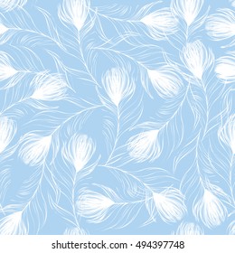 feather bird blue