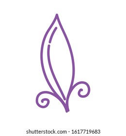 feather bird decorative isolated icon vector illustration design