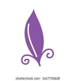 feather bird decorative isolated icon vector illustration design