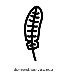 feather bird line icon vector. feather bird sign. isolated contour symbol black illustration