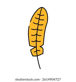 feather bird line icon vector. feather bird sign. isolated symbol illustration