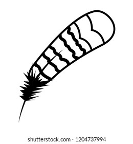 feather bird on white background