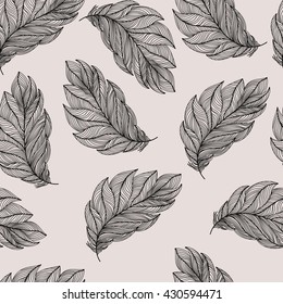 the feather of a bird pattern