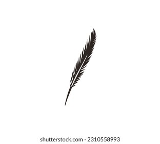 Diseño de dibujos animados de plumas de aves Feather