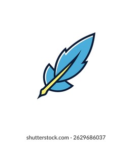 Feather Blending with Pen Nib Logo