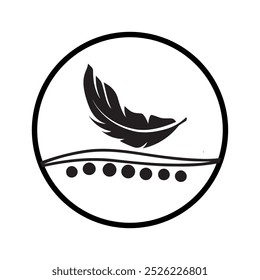 feather care icon vector eps