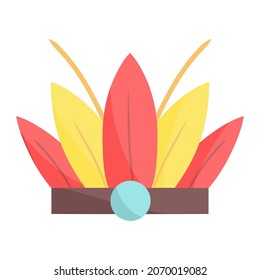 feather carnival for carnival color illustration