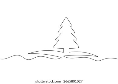 Feather continuous one line drawing minimalist style on white background