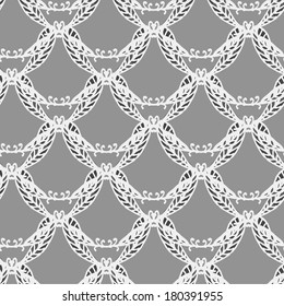 Feather damask pattern