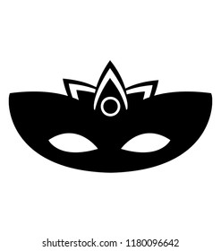 
Feather decorated eye mask 
