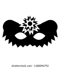 
Feather decorated eye mask 
