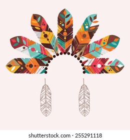 feather decoration design, vector illustration eps10 graphic 