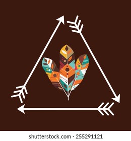 feather decoration design, vector illustration eps10 graphic 
