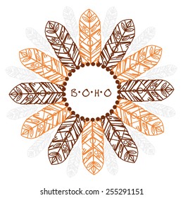 feather decoration design, vector illustration eps10 graphic 