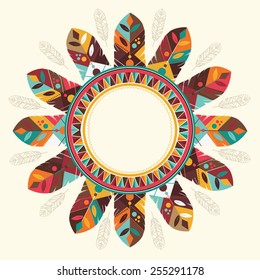 feather decoration design, vector illustration eps10 graphic 