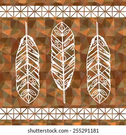 feather decoration design, vector illustration eps10 graphic 