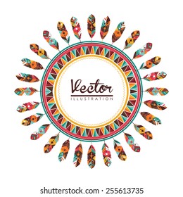 feather decoration design, vector illustration eps10 graphic 