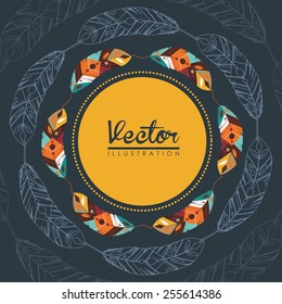 feather decoration design, vector illustration eps10 graphic 