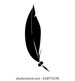 feather decorative isolated icon