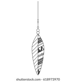 feather decorative isolated icon