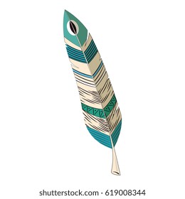 feather decorative isolated icon