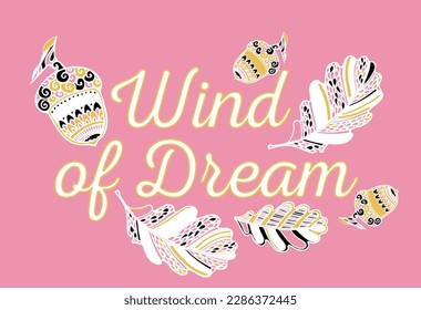 feather, dream, ethnic, wild, illustration, tribal, vector, design, vintage, indian, boho, art, card, poster, native, decoration, catcher, american, print, drawing, arrow, background, hand, graphic,