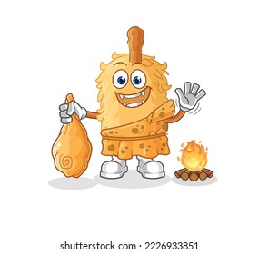 the feather duster ancient cartoon. cartoon mascot vector