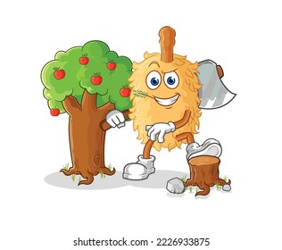 la ilustración de la pluma de desmoción Carpenter. vector de caracteres