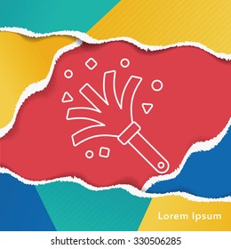 feather duster line icon