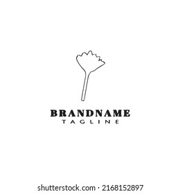 feather duster logo design template icon modern vector illustration