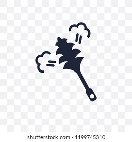 Feather duster transparent icon. Feather duster symbol design from Cleaning collection. Simple element vector illustration on transparent background.