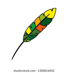 feather exotic colors icon
