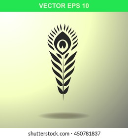 Feather Firebird icon. Illustration for business.