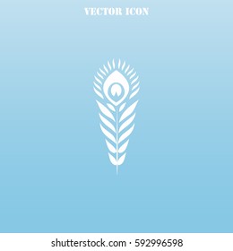 Feather Firebird vector  icon.