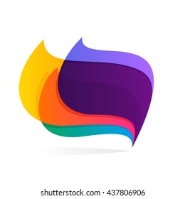 Feather or flags icon. Colorful vector design for banner, presentation, web page, app icon, card, labels or posters.