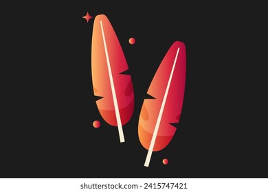 Diseño de pegatinas de fortuna plana