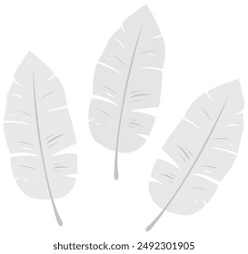 Feather in a flat style isolated on white background.