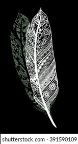 feather graphic design 