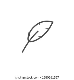 Feather graphic design template vector isolated illustration