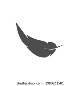 Feather graphic design template vector isolated illustration
