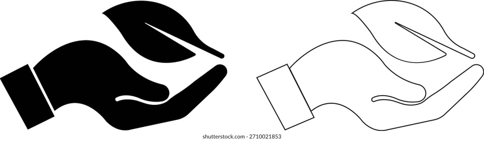 Pluma en el conjunto de iconos de la mano. Conceptos de tacto suave, gráficos minimalistas de la naturaleza, ilustraciones de la ligereza para la colección creativa del diseño y Vectores de la insignia del producto de la belleza en estilos planos y del contorno negros.