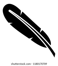 
Feather having beautiful design symbolizing feather design 
