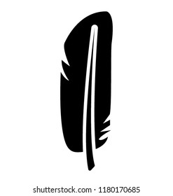 
Feather having small chunks, flight feather 
