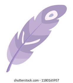 
Feather having strips is exotic feather 
