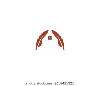 Design de logotipo de casa de penas, formato vetorial.