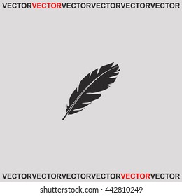 Feather icon.